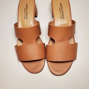 Sofia Milano Leather Sandals